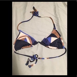 Geometric bikini top from J Crew